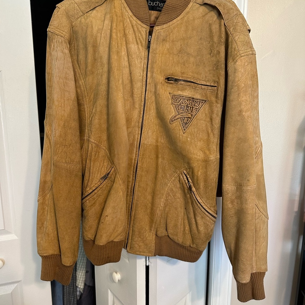 Vintage Brown Suede  Jacket